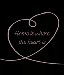 Home Its Where The Heart Is Love You GIF