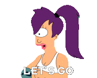 Let’s Go Leela Sticker - Let’s Go Leela Katey Sagal Stickers