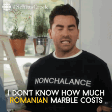 I Dont Know How Much Romanian Marble Cost David GIF - I Dont Know How Much Romanian Marble Cost David David Rose GIFs
