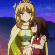 In The Land Of Leadale Anime Cuddle GIF - In The Land Of Leadale Anime Cuddle Cayna GIFs
