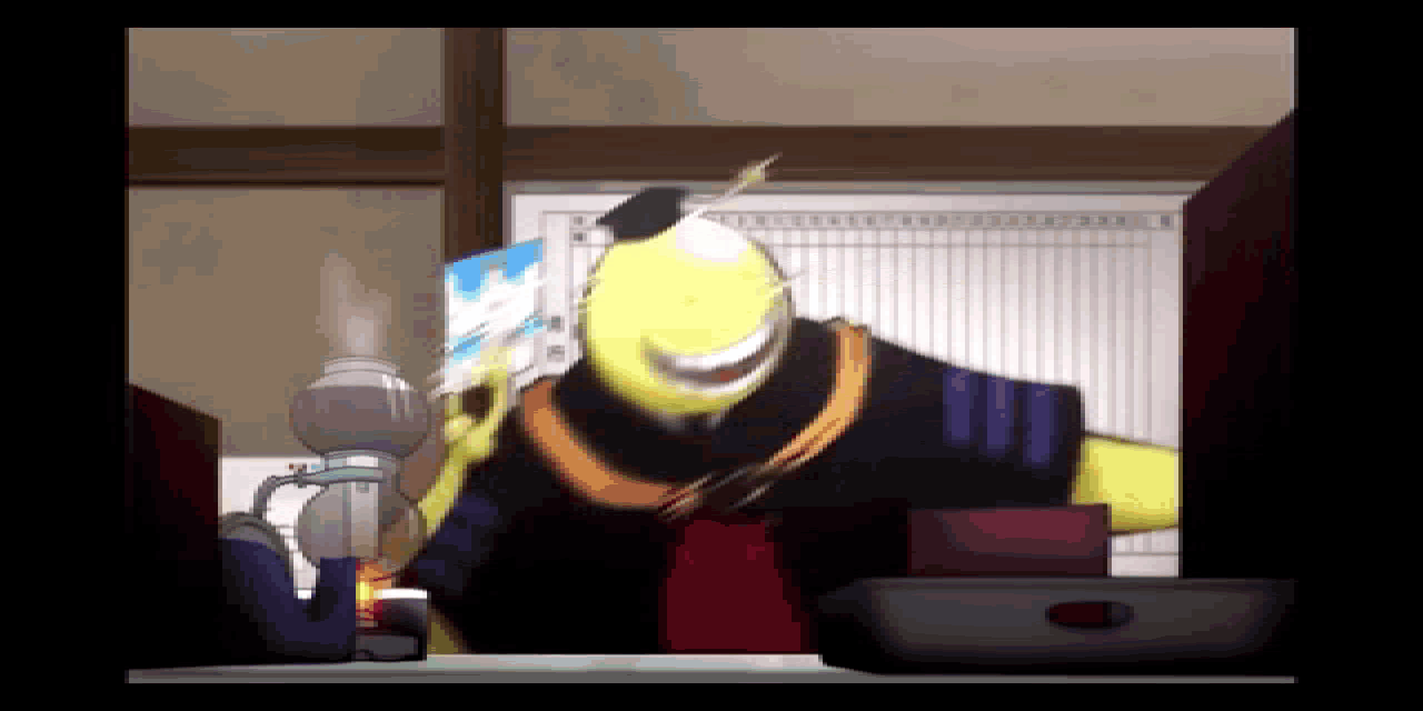 Korosensei Being Caught GIF - Korosensei Being Caught Stab - Discover &  Share GIFs