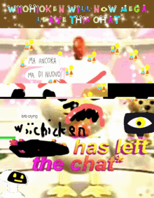 Wii Chicken Leave Chat GIF - Wii Chicken Leave Chat Wii Party Animal Tracker GIFs