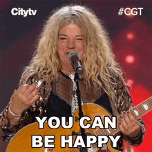 You Can Be Happy Anica GIF - You Can Be Happy Anica Canadas Got Talent GIFs