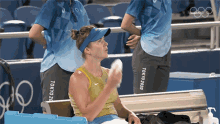 Wiping Off My Sweat Elina Svitolina GIF - Wiping Off My Sweat Elina Svitolina Ukraine Tennis Team GIFs