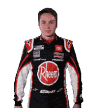 pointing left christopher bell nascar to the left over there