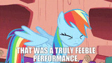 My Little Pony Rainbow Dash GIF - My Little Pony Rainbow Dash Feeble Performance GIFs