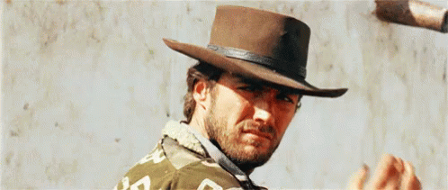Clint Eastwood Hat Tip GIF - A Fistful Of Dollars Clint