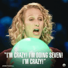 Im Crazy Im Crazy Im Doing Seven Im Crazy GIF - Im Crazy Im Crazy Im Doing Seven Im Crazy Green Ball GIFs