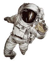 Astronauta Sticker