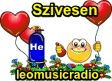 leo radio balloons hearts for you