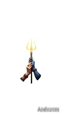 a picture of two hands holding a stick with the words jay mahadev