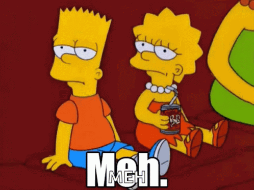 Meh The GIF - Meh The Simpsons GIFs