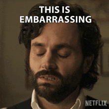 This Is Embarrassing Joe Goldberg GIF - This Is Embarrassing Joe Goldberg Penn Badgley GIFs