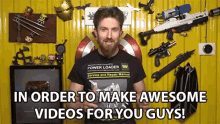 in order to make awesome videos for you guys making awesome video youtube content awesome video building mech arm