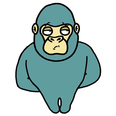 Idol Gorilla Sticker - Idol Gorilla Animal - Discover & Share GIFs