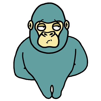 Idol Gorilla Sticker