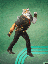 a tiger in a suit and tie is dancing