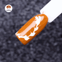 a close up of a nail with the words nails inspiration on the top