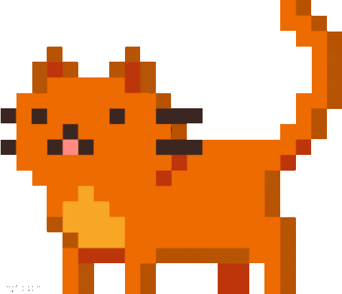 Orange Cat Sticker - Orange Cat Stickers