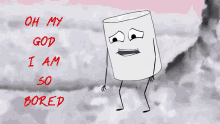Marshmallow People Oh God I Am So Bored GIF