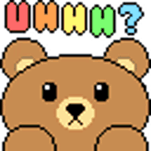 Mocha Bear Uh Pixel Brown Bear Uh Pixel GIF