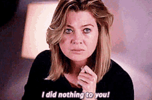 greys anatomy meredith grey i did nothing to you angry mad