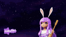 Mikapyon Bunny Girl GIF - Mikapyon Bunny Girl Fireworks GIFs