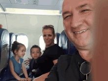 family travel selfie smile happy