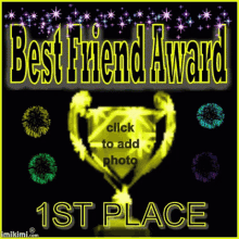 Best Friend Award Trophy GIF - Best Friend Award Trophy 1st Place GIFs