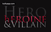 title card hero heroine villain short film running successfully award winning short film