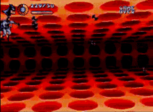 a video game screen shows a batman character and a game over message