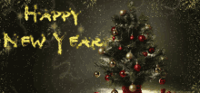 Happy New Year Pinetree GIF