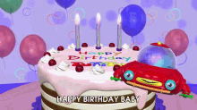 Happy Birthday  GIF - Happy Birthday Cake Robot GIFs