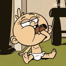Chewing Cardboard Tube Lily GIF - Chewing Cardboard Tube Lily The Loud House GIFs
