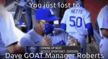 Dave Roberts Goat Manager GIF