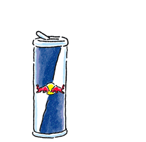 red bull drawing