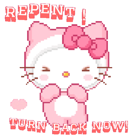 Gbb Repent Turn Back Greenbeambean Sticker - Gbb Repent Turn Back Gbb Repent Gbb Stickers