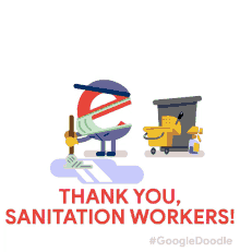 thank you sanitation workers thank you grateful flatten the curve stay home save lives