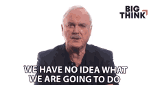 We Have No Idea What We Are Going To Do John Cleese GIF - We Have No Idea What We Are Going To Do John Cleese Big Think GIFs