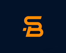 the letter s is orange and the letter b is black