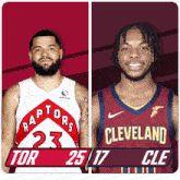 Toronto Raptors (25) Vs. Cleveland Cavaliers (17) First-second Period Break GIF - Nba Basketball Nba 2021 GIFs