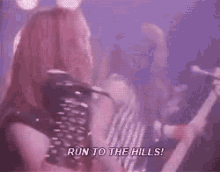 Iron Maiden Run To The Hills GIF - Iron Maiden Run To The Hills Singing GIFs
