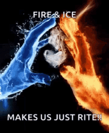 hot cold fire ice hands