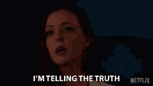 Im Telling The Truth Katharine Isabelle GIF - Im Telling The Truth Katharine Isabelle Versa Stone GIFs