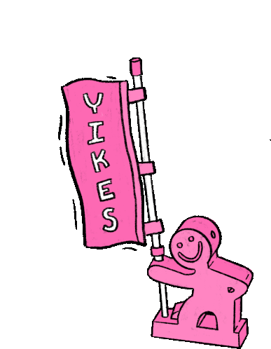 Yikes Smiling Sticker - Yikes Smiling Pink Flag Stickers