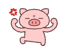 Butata Pig Sticker - Butata Pig Mad Stickers