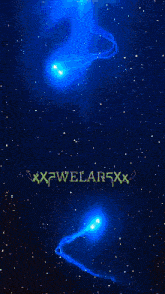 a blue background with the letters xxpwelarxx on it