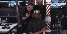 Jim Carrey Gives Bowl Cut GIF - Jim Carrey Hair Cut Hair GIFs