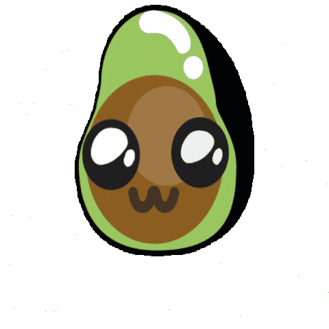 Avocado Cute Avocado Sticker