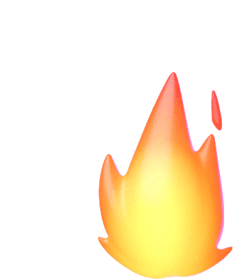 Hot Fire Sticker - Hot Fire Flames Stickers